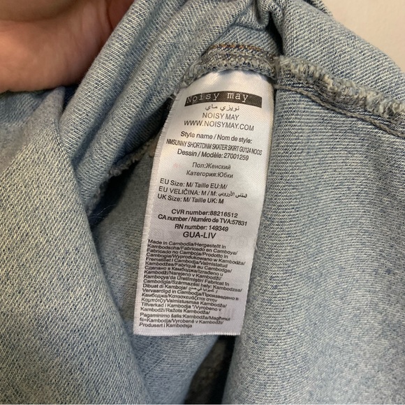 Noisy May Button up Jean Mini Skirt - Picture 5 of 5